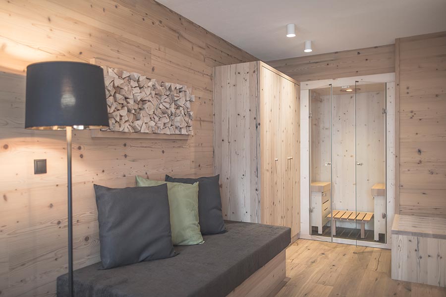 Sauna privata dell'Appartamento B
„my well-being"